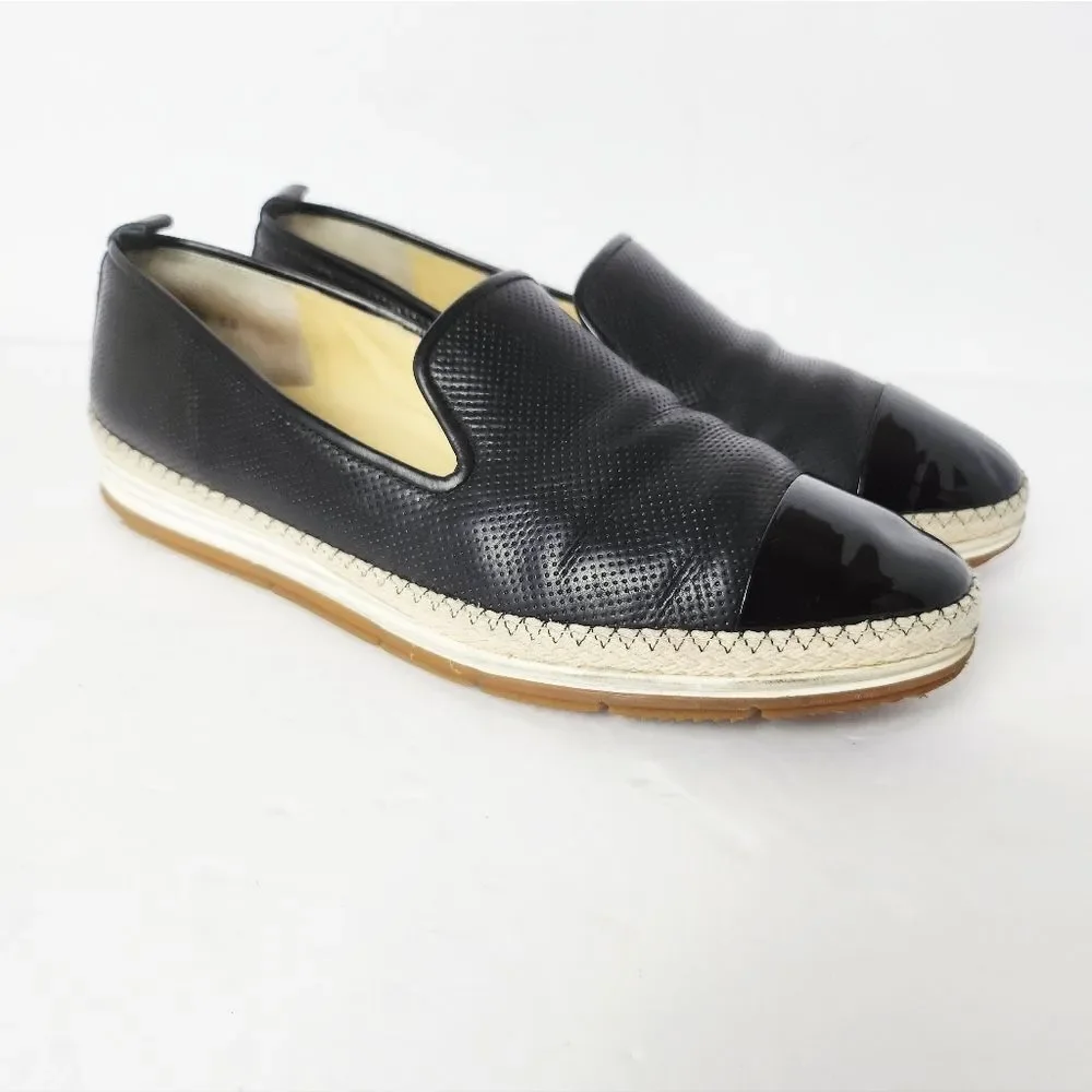Paul Green Posh Talia Loafer Espadrille Womens Slip On Shoe Black Size US 9